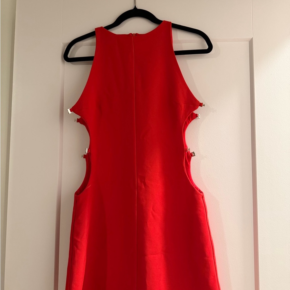 Zara Vibrant Red Backless Dress